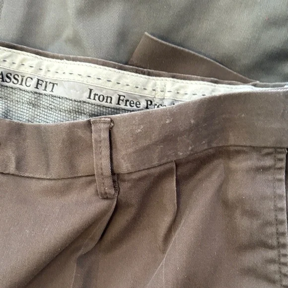3 Pairs Men's Premium Chino Work Pants - Beige, Gray, Brown 40x29 - Picture 6 of 8